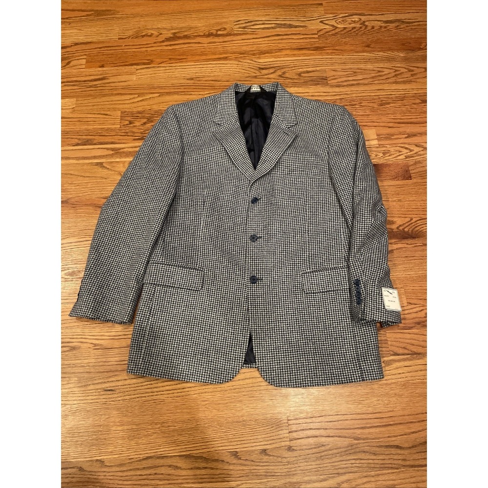 New Jos A‎ Bank Men's 100% Camel Hair Houndstooth Blazer Size 42R